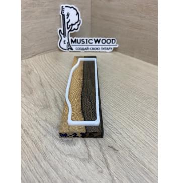 Зирикот заготовка для бриджа акустической гитары Радиал АА 10х43х180 мм-1