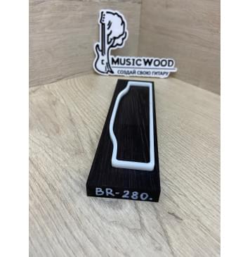 Граб Black заготовка для бриджа акустической гитары Смешанный А 11.5х50х187 мм-1