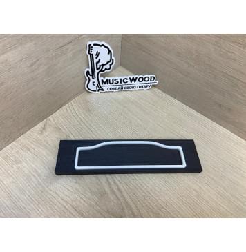 Граб Black заготовка для бриджа акустической гитары Смешанный ААА 10х49х200 мм-3