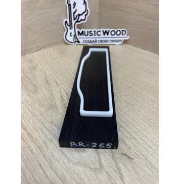 Граб Black заготовка для бриджа акустической гитары Смешанный ААА 10х49х200 мм-1