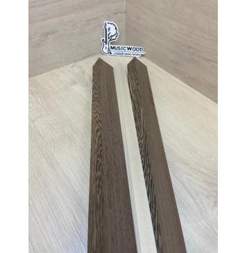 Венге/Клён Белый заготовка для переклеенного грифа безголовой гитары Радиал ААА 30х(44-25-44)х620 мм - из 3х частей-8
