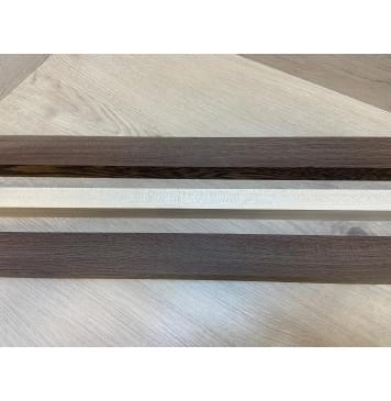 Венге/Клён Белый заготовка для переклеенного грифа безголовой гитары Радиал ААА 30х(44-25-44)х620 мм - из 3х частей-11