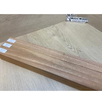 Махагон Кая заготовка грифа электрогитары Радиал АА 48х(35-20-35)х710 мм из 3х частей-8