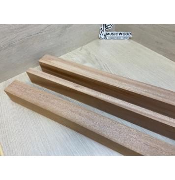 Махагон Кая заготовка грифа электрогитары Радиал АА 49х(40-17-40)х705 мм из 3х частей-3