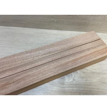 Махагон Кая заготовка грифа электрогитары Радиал АА 49х(40-17-40)х705 мм из 3х частей-12