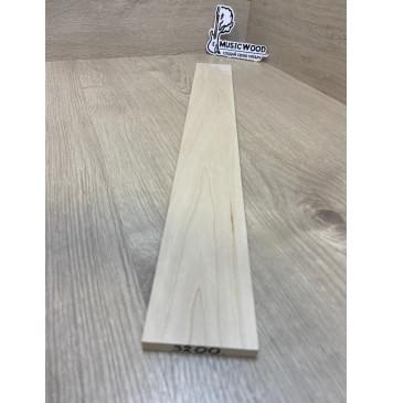 Клён Белый заготовка накладки для электрогитары Тангент АА 9х65х550 мм-2