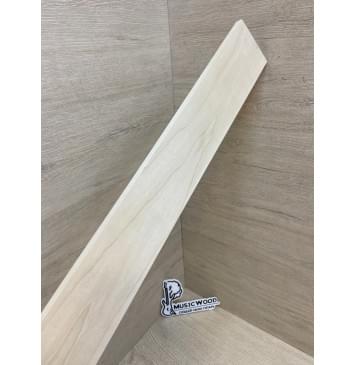 Клён Белый заготовка накладки для электрогитары Тангент АА 9х65х550 мм-3