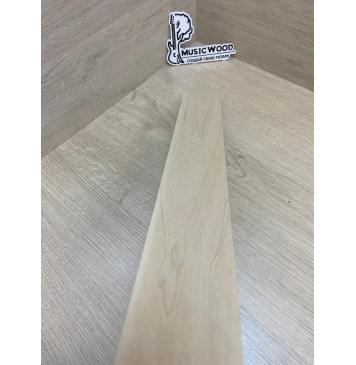 Клён Белый заготовка накладки для электрогитары Тангент АА 9х65х550 мм-11