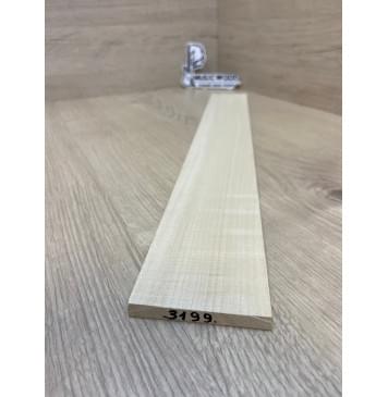 Клён Белый Явор, Волнистый заготовка накладки для электрогитары Радиал А Волна А 8.5х72-68х525 мм-1