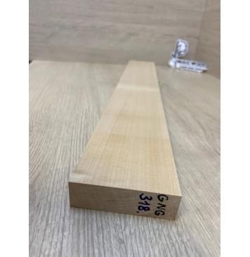 Клён Белый заготовка грифа безголовой гитары Радиал А 25.5х87-80х570 мм-2