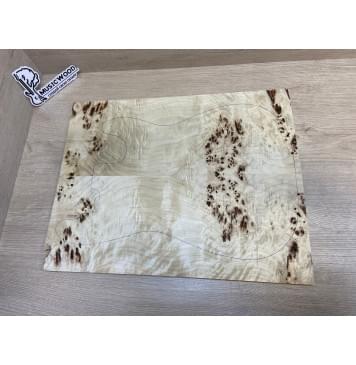 Тополь Кап заготовка на топ Смешанный ААА Кап ААА 9х195-185х480 мм - 2 шт. (книжкой)-0