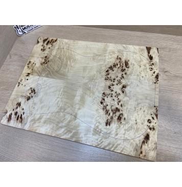 Тополь Кап заготовка на топ Смешанный ААА Кап ААА 9х195-185х480 мм - 2 шт. (книжкой)-1