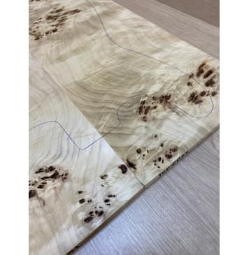 Тополь Кап заготовка на топ Смешанный ААА Кап ААА 9х195-185х480 мм - 2 шт. (книжкой)-5