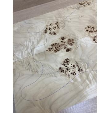 Тополь Кап заготовка на топ Смешанный ААА Кап ААА 10х188-177х505 мм - 2 шт. (книжкой)-6