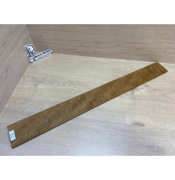 Клён Волнистый  Печёный 180 гр заготовка накладки для бас-гитары Радиал АА Волна ААА 8.5х89-75х760 мм-5