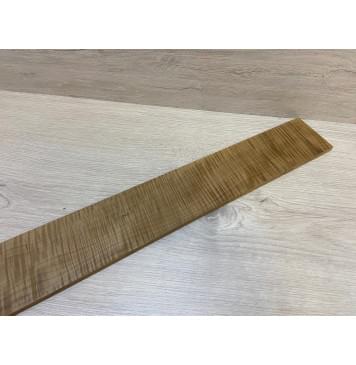 Клён Волнистый  Печёный 180 гр заготовка накладки для бас-гитары Радиал АА Волна ААА 8.5х89-75х760 мм-8