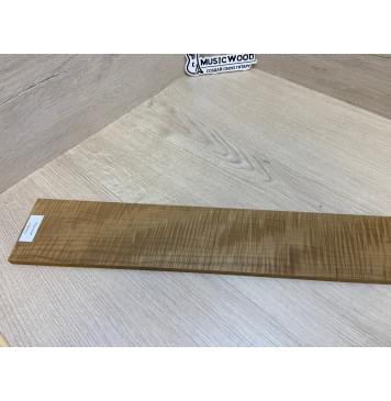 Клён Волнистый  Печёный 180 гр заготовка накладки для бас-гитары Радиал АА Волна ААА 8.5х89-75х760 мм-9