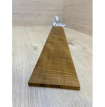 Клён Волнистый Печёный 180 гр заготовка накладки для бас-гитары Радиал АА Волна ААА 8.5х100х710 мм-3