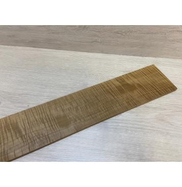 Клён Волнистый Печёный 180 гр заготовка накладки для бас-гитары Радиал АА Волна ААА 8.5х100х710 мм-9