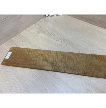 Клён Волнистый Печёный 180 гр заготовка накладки для бас-гитары Радиал АА Волна ААА 8.5х100х710 мм-12