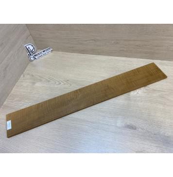 Клён Волнистый Печёный 180 гр заготовка накладки для бас-гитары Радиал АА Волна ААА 8.5х100х710 мм-11