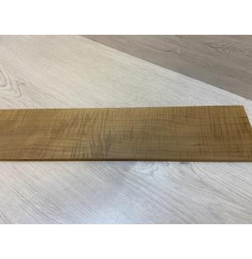 Клён Волнистый Печёный 180 гр заготовка накладки для бас-гитары Радиал АА Волна ААА 8.5х100х710 мм-12