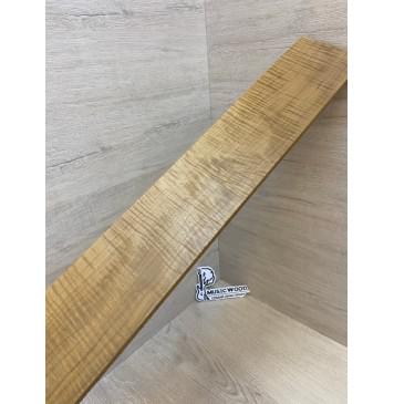 Клён Волнистый Печёный 180 гр заготовка накладки для бас-гитары Радиал АА Волна ААА 8.5х100х710 мм-9