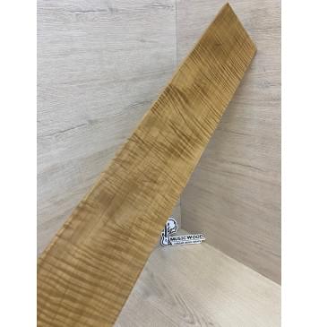Клён Волнистый Печёный 180 гр заготовка накладки для бас-гитары Радиал АА Волна ААА 8.5х100х710 мм-13