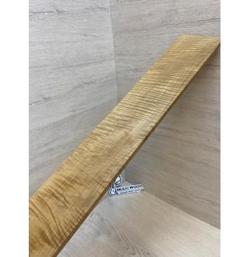 Клён Волнистый Печёный 180 гр заготовка накладки для бас-гитары Радиал АА Волна ААА 8.5х100х710 мм-16