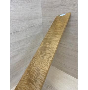 Клён Волнистый Печёный 180 гр заготовка накладки для бас-гитары Радиал АА Волна ААА 8.5х100х710 мм-7