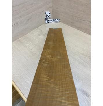 Клён Волнистый Печёный 180 гр заготовка накладки для бас-гитары Радиал АА Волна ААА 8.5х100х710 мм-8