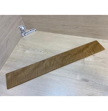 Клён Волнистый Печёный 180 гр заготовка накладки для бас-гитары Радиал АА Волна ААА 8.5х100х710 мм-0