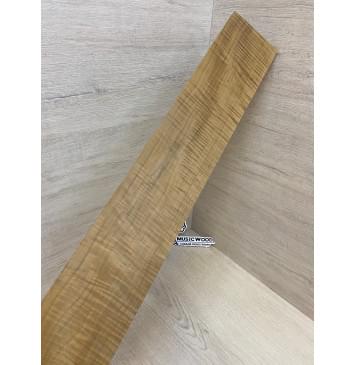 Клён Волнистый Печёный 180 гр заготовка накладки для бас-гитары Радиал АА Волна ААА 8.5х100х710 мм-15