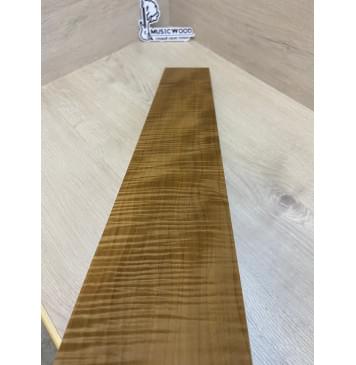 Клён Волнистый Печёный 180 гр заготовка накладки для бас-гитары Радиал АА Волна ААА 8.5х100х710 мм-5