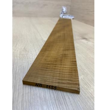 Клён Волнистый Печёный 180 гр заготовка накладки для бас-гитары Радиал АА Волна ААА 8.5х100х710 мм-2