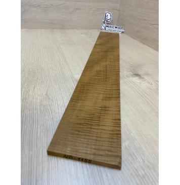 Клён Волнистый Печёный 180 гр заготовка накладки для бас-гитары Радиал АА Волна ААА 8.5х100х710 мм-4