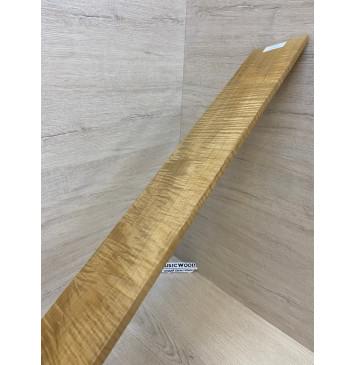 Клён Волнистый Печёный 180 гр заготовка накладки для бас-гитары Радиал АА Волна ААА 8.5х100х710 мм-11