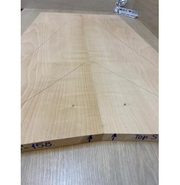 Клён Белый Печёный 120гр заготовка на топ Смешанный АА 19х222-175х620-605 мм - 2шт (книжкой)-3