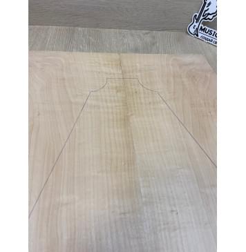 Клён Белый Печёный 120гр заготовка на топ Смешанный АА 19х222-175х620-605 мм - 2шт (книжкой)-4