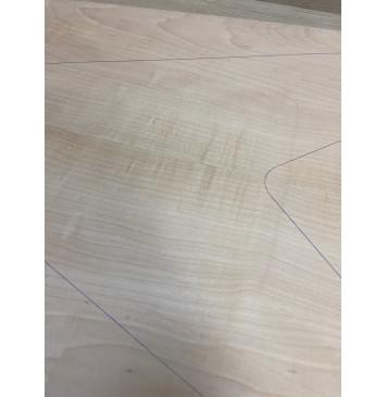 Клён Белый Печёный 120гр заготовка на топ Смешанный АА 19х222-175х620-605 мм - 2шт (книжкой)-6