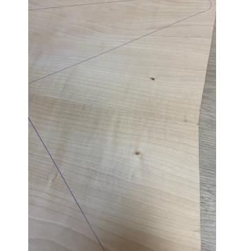 Клён Белый Печёный 120гр заготовка на топ Смешанный АА 19х222-175х620-605 мм - 2шт (книжкой)-9