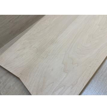 Клён Белый Печёный 120гр заготовка на топ Смешанный АА 18х256-185х655-635 мм - 2шт (книжкой)-3