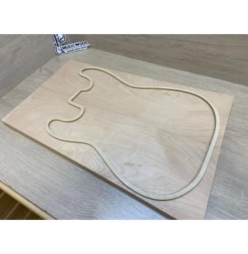 Клён Белый Печёный 120гр заготовка на топ Смешанный АА 20х190-160х560 мм - 2шт (книжкой)-8