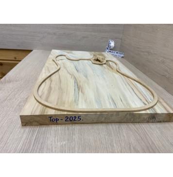 Клён Американский заготовка на топ (под заливку) Смешанный АА 25х352х595 мм - 2шт.(книжкой)-6