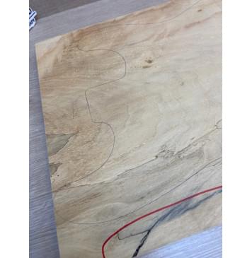 Клён Американский Ashleaf заготовка на топ Смешанный А 24х327х545 мм - (цельный)-8