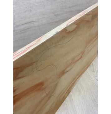 Клён Американский Ashleaf заготовка на топ Смешанный ААА 24х326х530-520 мм - (цельный)-8