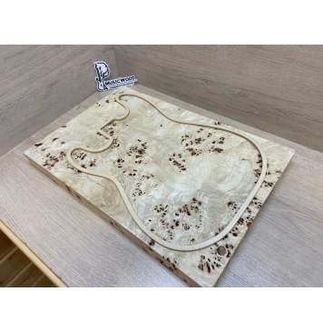 Тополь Кап заготовка корпуса Смешанный АА Кап ААА 44.5х368-355х525 мм, Массив, 401 кг/м3  Тополь Кап заготовка корпуса Смешанный АА Кап ААА 44.5х368-355х525 мм, Массив, 401 кг/м3 -1