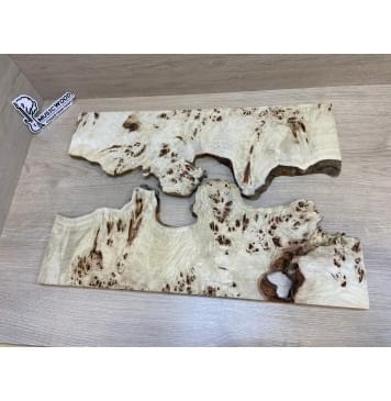 Тополь Кап заготовка на топ (под заливку) Смешанный АА Кап ААА 17х390-340х580 мм - 2 шт-0