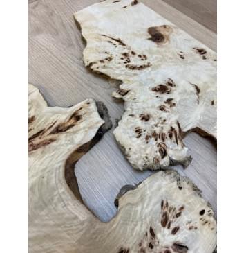 Тополь Кап заготовка на топ (под заливку) Смешанный АА Кап ААА 17х390-340х580 мм - 2 шт-2