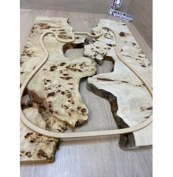 Тополь Кап заготовка на топ (под заливку) Смешанный АА Кап ААА 17х390-340х580 мм - 2 шт-4